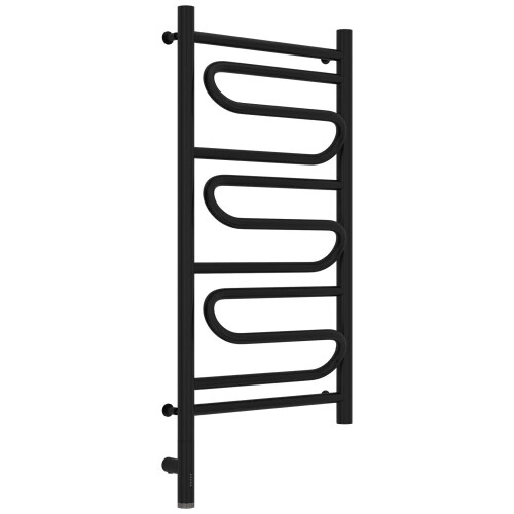 Полотенцесушитель, Сунержа, Элегия 3.0, шгв 432*120*924, нижнее слева, МЭМ, цвет-черный матовый
