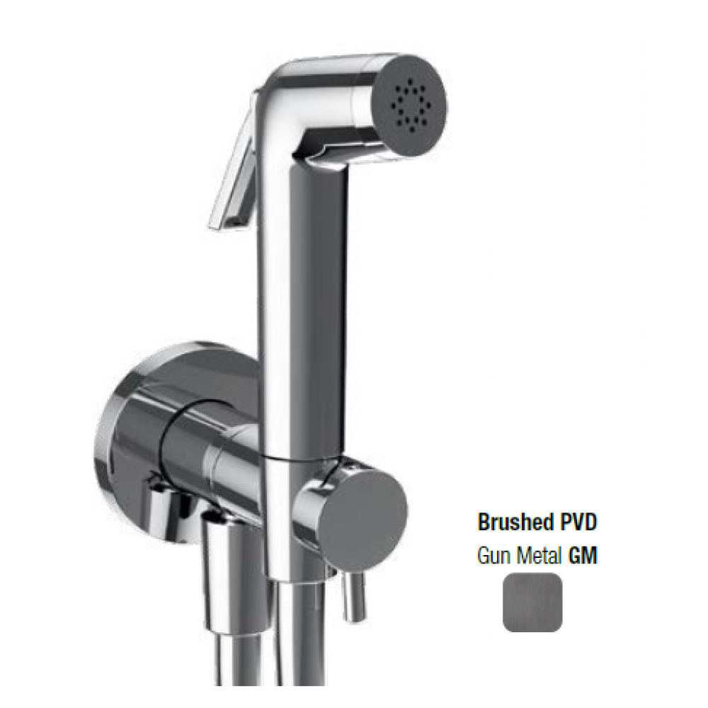 Гигиенический душ, Almar, Shut Off, цвет-Gun Metal Brushed PVD (Товар заказной, возврату не подлежит)