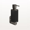Дозатор для жидкого мыла, Gessi, 316, шгв 75*149*218, цвет дозатора-Black Metal Brushed PVD/чёрный