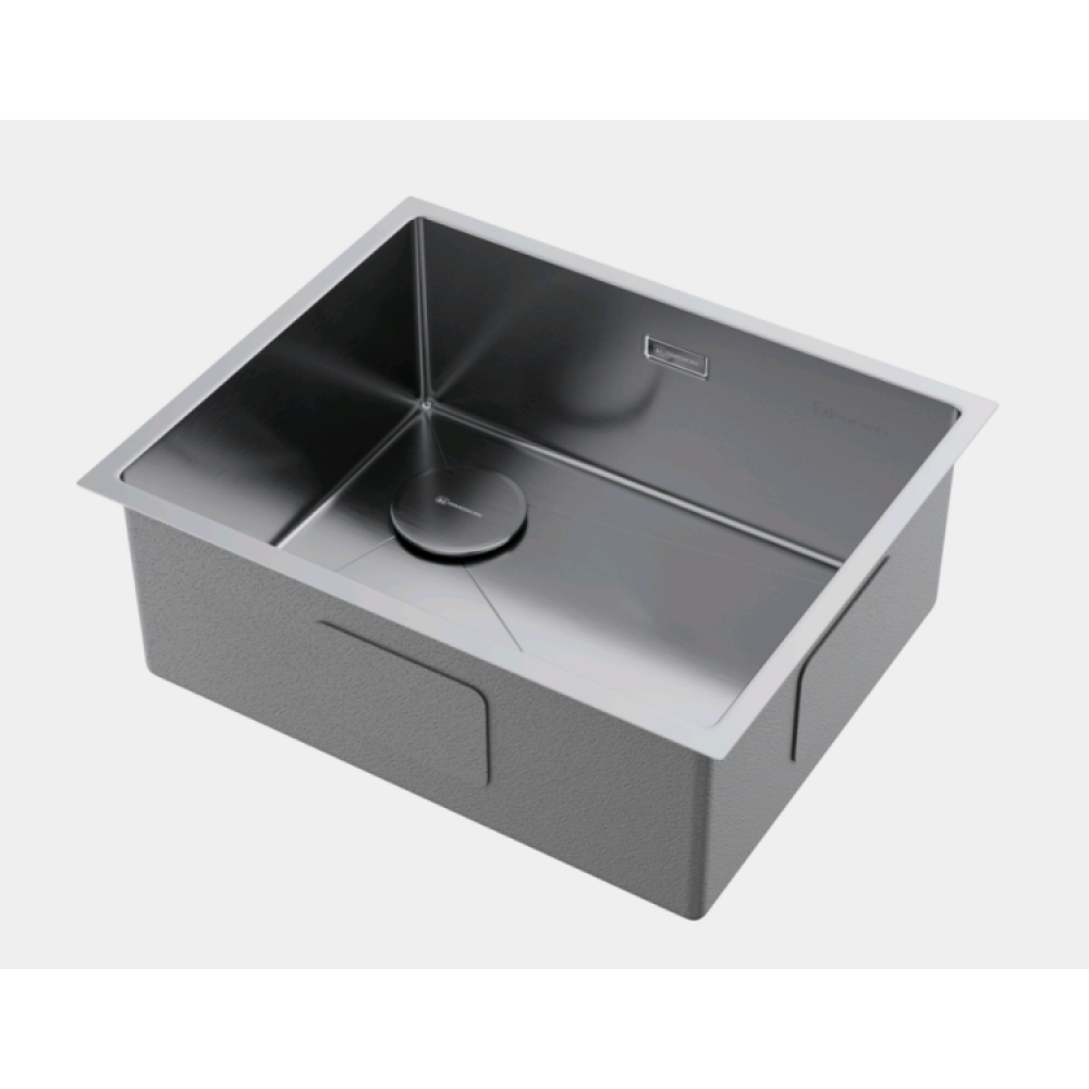 Мойка, Omoikiri, Taki 54-U/IF-L-IN Side SF, шгв 540*440*200, отверстия для смесителя-отсутствуют, цвет-сталь