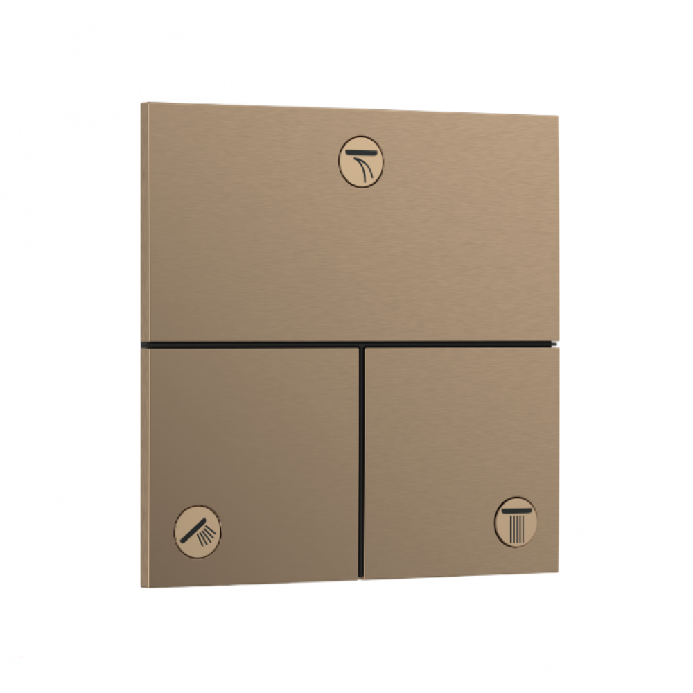 Вентиль, Hansgrohe, ShowerSelect Comfort E, переключающий (дивертор), цвет-шлифованная бронза