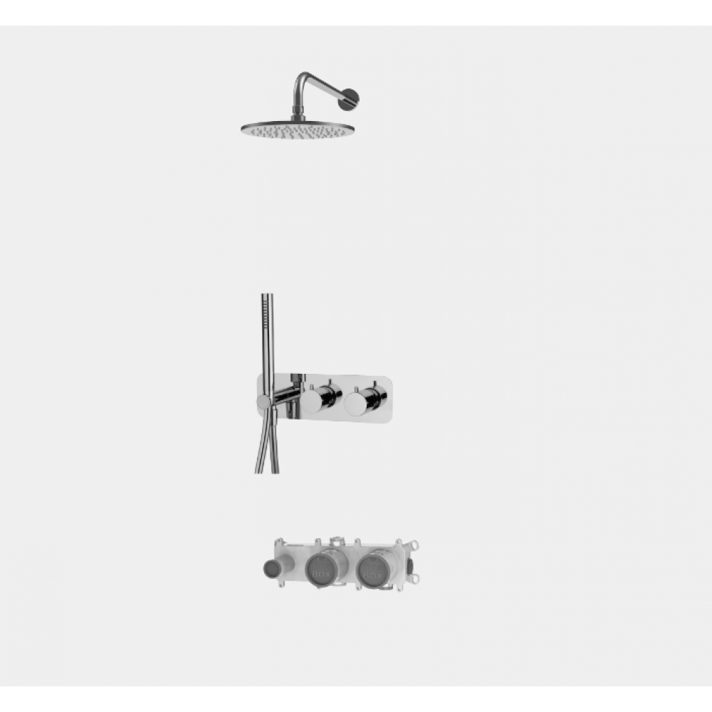 Душевой комплект, Fima Carlo Frattini, Shower systems, цвет-брашированное золото