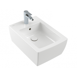 Биде, Villeroy&Boch, Memento 2.0, подвесной, шгв 375*560*225, CeramicPlus, цвет-альпийский белый