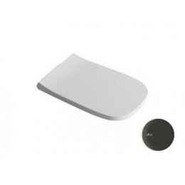 Сиденье для унитаза, Alice, Wunder, шгв 360*445*25, цвет-черный матовый