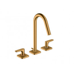 Смеситель для раковины, Hansgrohe, Axor Citterio M, цвет-шлифованное золото