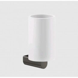 Стакан, Gessi, Rilievo, шгв 75*100*150, цвет-белый/Black Metal Brushed PVD