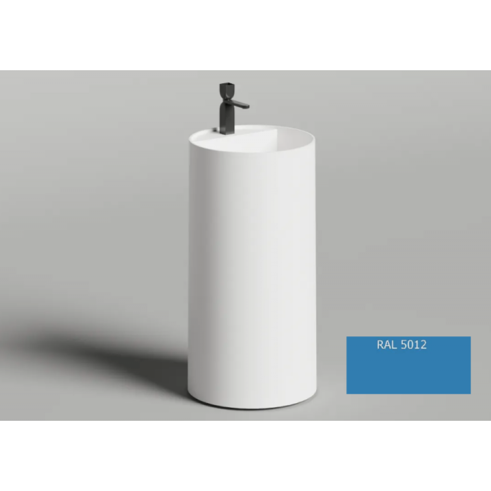 Раковина, Salini, Armonia Round Top, шгв 450*450*900, отверстия для смесителя-1, цвет-RAL 5012