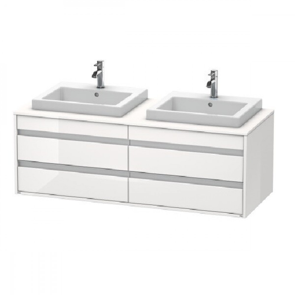 Тумба под раковину, Duravit, Ketho, шгв 1400*550*496, раковина-необходимо заказать, цвет-белый глянцевый