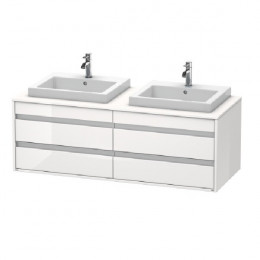Тумба под раковину, Duravit, Ketho, шгв 1400*550*496, раковина-необходимо заказать, цвет-белый глянцевый