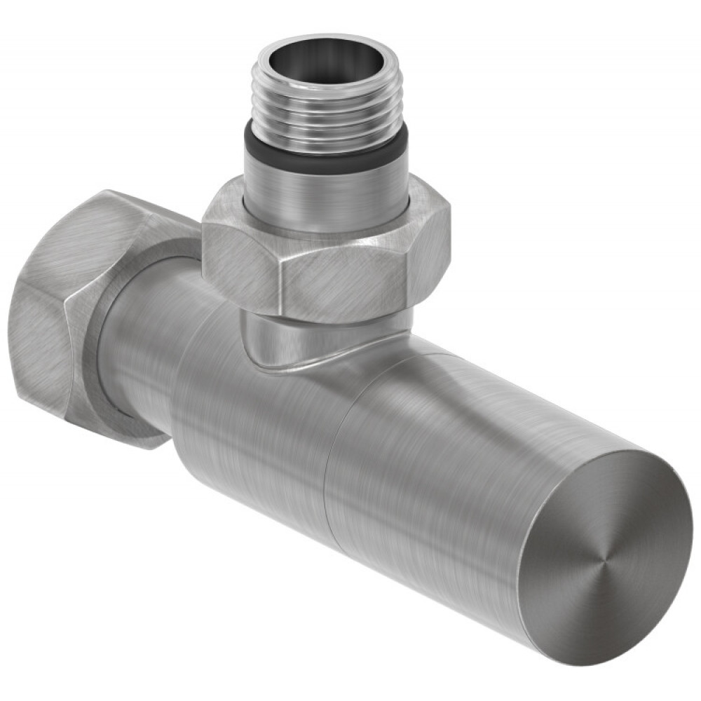 Вентиль, Сунержа, G 1/2" НР х G 3/4" НГ, угловой, цилиндр, цвет-сатин