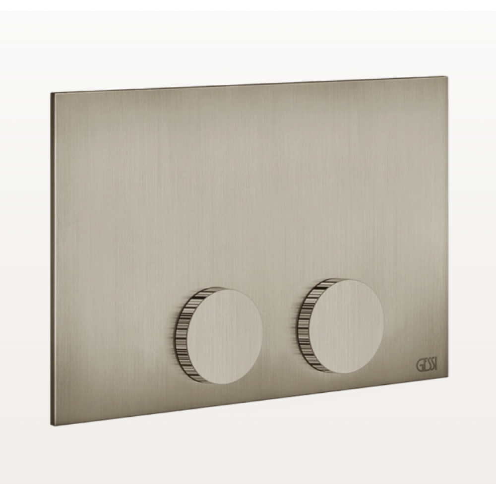 Клавиша смыва, Gessi, Ingranaggio, Tece (TeceProfil, TeceBox), для унитаза, шгв 215*12*145, цвет-Finox Brushed Nickel