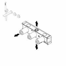 Внутренняя часть, Ritmonio, назначение-смеситель для ванны и душа, для однорычажного, не окрашен