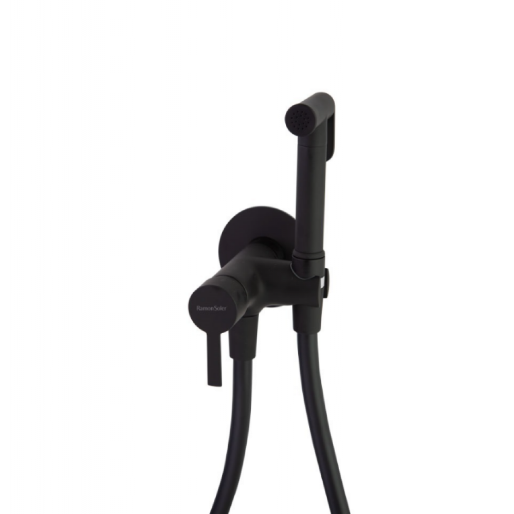 Гигиенический душ встраиваемый с магнитным клапаном и латунной лейкой 336801WCNM черный