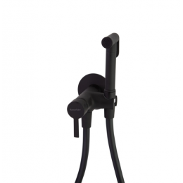 Гигиенический душ встраиваемый с магнитным клапаном и латунной лейкой 336801WCNM черный