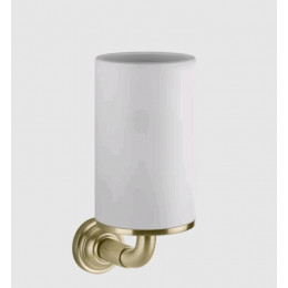 Стакан, Gessi, VENTI20, шгв 75*115*182, цвет-белый/Brushed Brass PVD