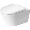 Унитаз, Duravit, D-Neo, подвесной, шгв 370*540*400, WonderGliss, цвет унитаза-белый (Glossy White, Bianco lucido)