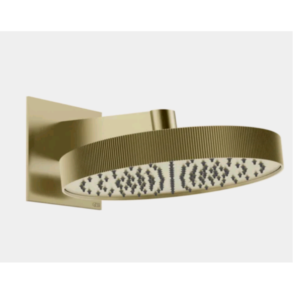 Верхний душ, Gessi, 300*300, цвет-латунь брашированная/шлифованная PVD(Brushed Brass PVD)