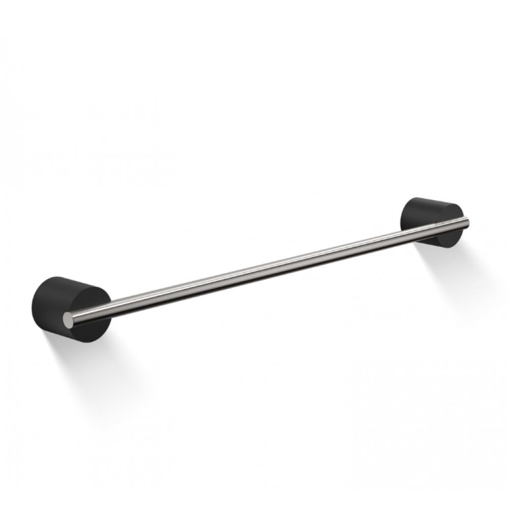 Полотенцедержатель, Decor Walther, Stone, шгв 450*45*40, цвет-сталь матовая/черный матовый