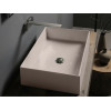 Раковина, Scarabeo, Teorema 2.0, шгв 600*400*140, отверстия для смесителя-отсутствуют, цвет-Sand matt