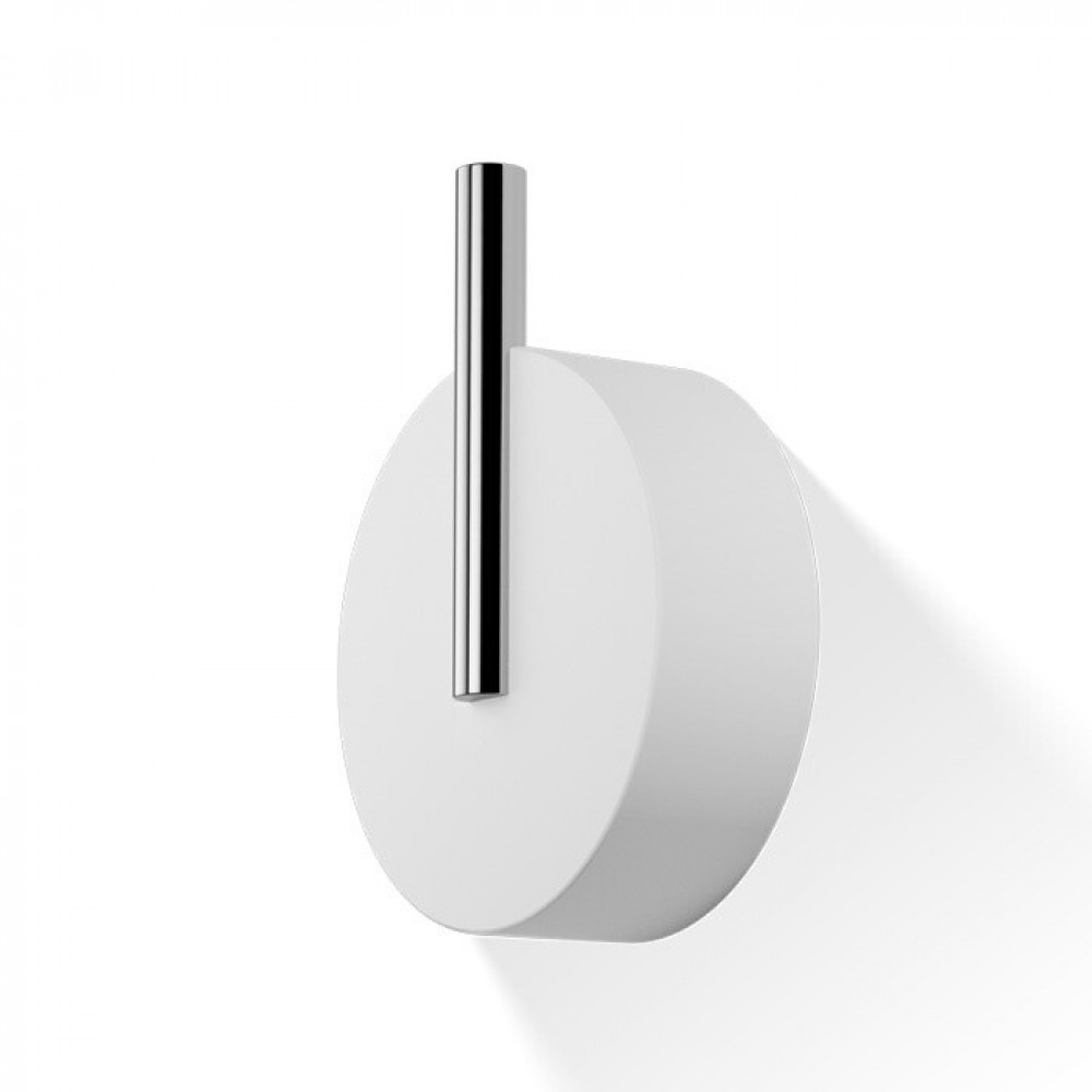 Крючок, Decor Walther, Stone, WHG, шгв 50*20*65, цвет-хром/белый матовый