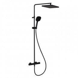 Душевая стойка, Splendy, Relax S, цвет-черный матовый