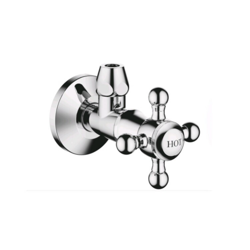 Вентиль, Dornbracht, Madison, угловой, 1/2", HOT, цвет-хром