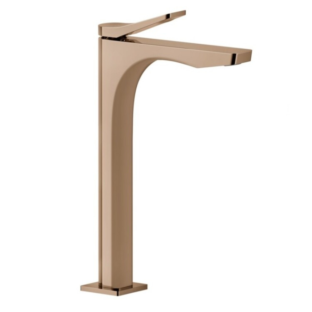 Смеситель для раковины, Gessi, Rilievo, цвет-Copper PVD
