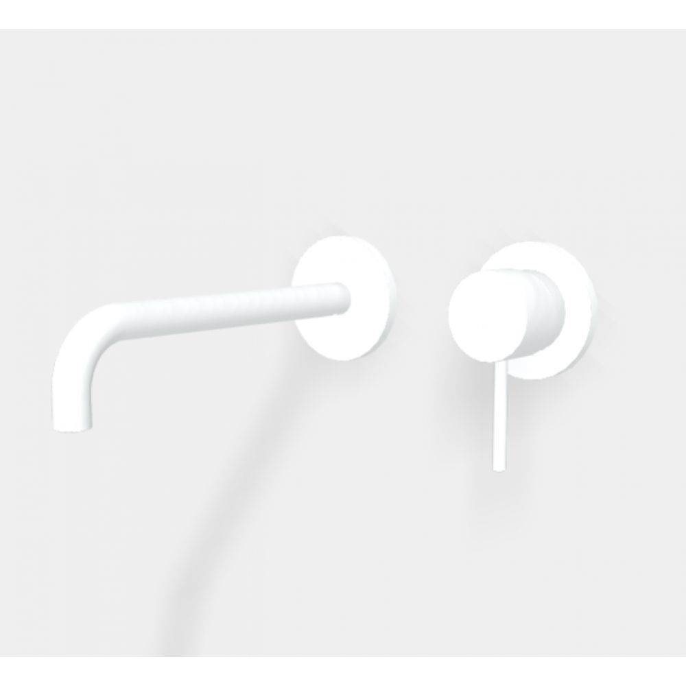 Смеситель для раковины, Fima Carlo Frattini, Spillo Up, цвет-белый матовый