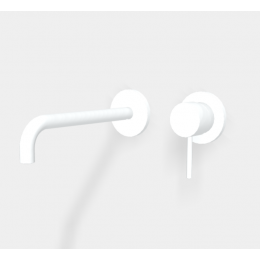 Смеситель для раковины, Fima Carlo Frattini, Spillo Up, цвет-белый матовый