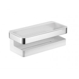 Полка, Keuco, Moll, для душа, шгв 240*110*80 мм, цвет-хром/белый