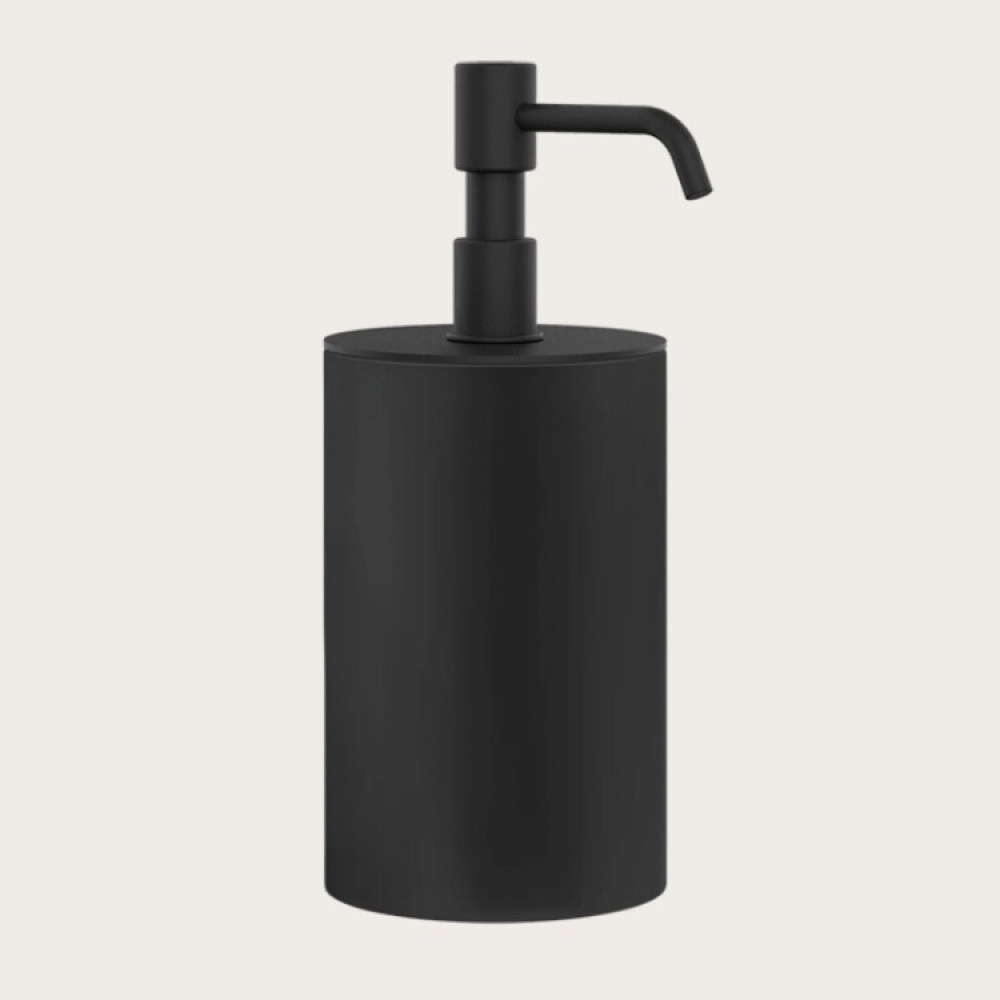 Дозатор для жидкого мыла, Gessi, Rilievo, шгв 75*97*194, цвет дозатора-черный матовый