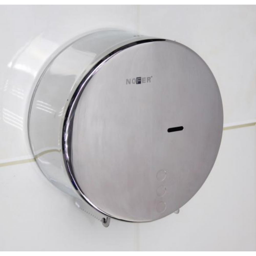 Бумагодержатель, Nofer, industrial evo, шгв 265*135*268, цвет-сталь