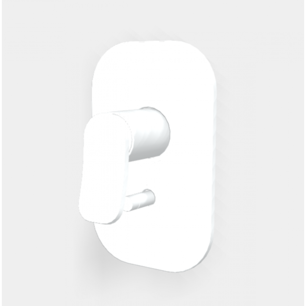 Смеситель для душа, Fima Carlo Frattini, Flo',  с переключателем, цвет-белый матовый