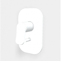 Смеситель для душа, Fima Carlo Frattini, Flo',  с переключателем, цвет-белый матовый