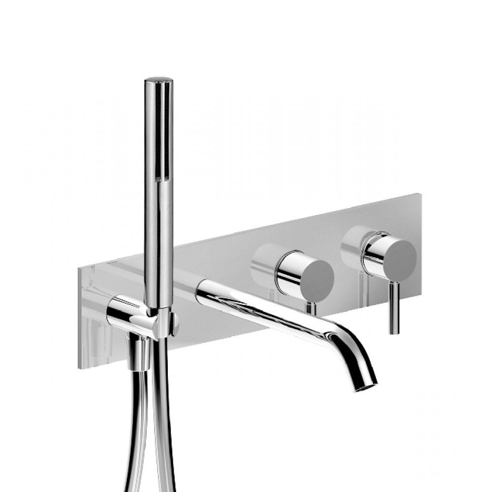 Смеситель для ванны и душа, Fantini, Nostromo, цвет-Matt British Gold PVD