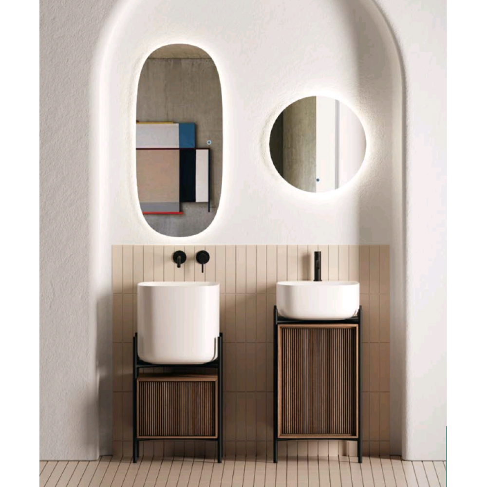 Cекция с дверцей, Scarabeo, Laila , для консоли, цвет-Noce Canaletto Cannettato