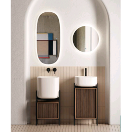 Cекция с дверцей, Scarabeo, Laila , для консоли, цвет-Noce Canaletto Cannettato