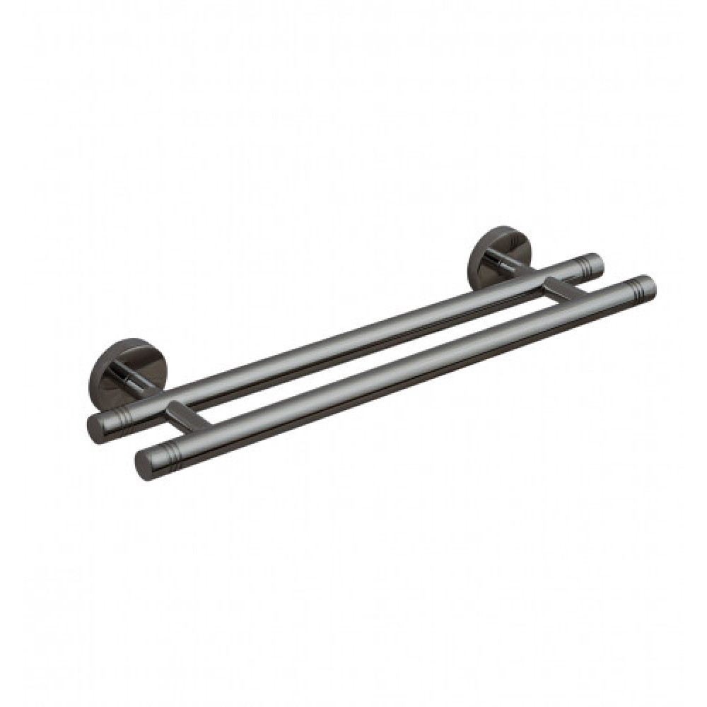 Полотенцедержатель, Сунержа, КАНЬОН, шгв 400*101*50, цвет-чёрный хром