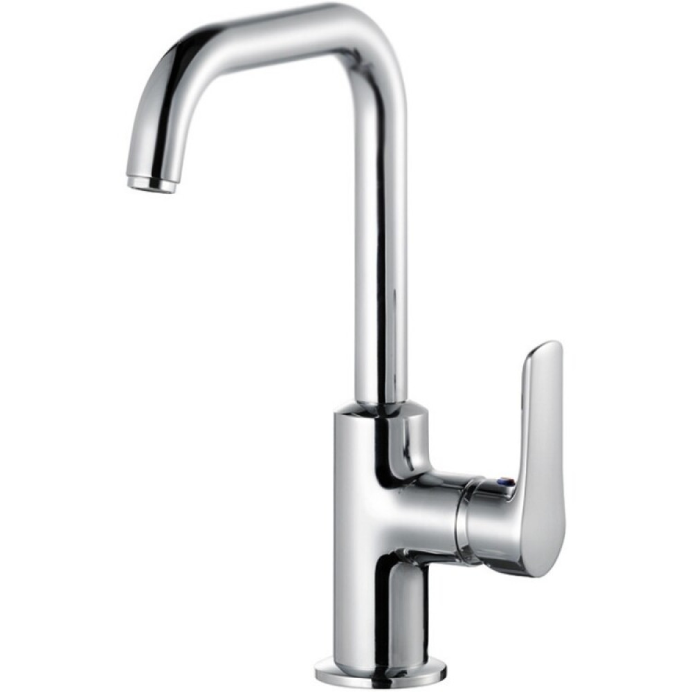 Смеситель для раковины, Kludi, Pure&Solid, цвет-хром