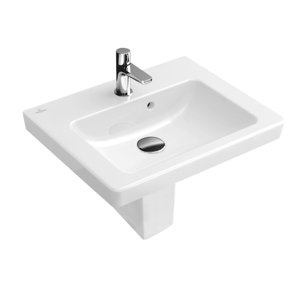 Раковина, Villeroy&Boch, Subway 2.0, шг 500*400, CeramicPlus, цвет-альпийский белый