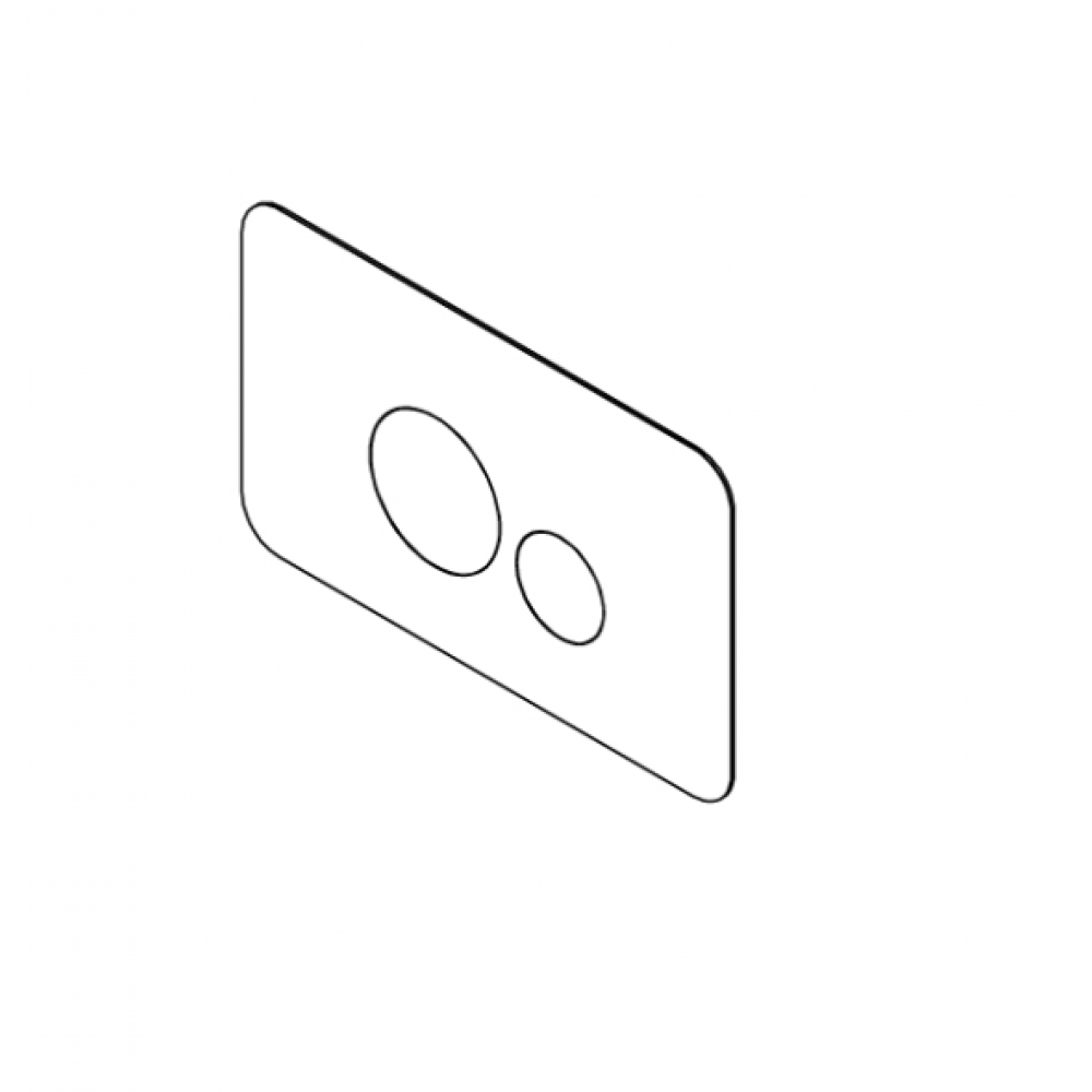 Клавиша смыва, Ritmonio, для унитаза, шгв 260*8*160, цвет-бронза темная брашированная (Brushed Dark Bronze)