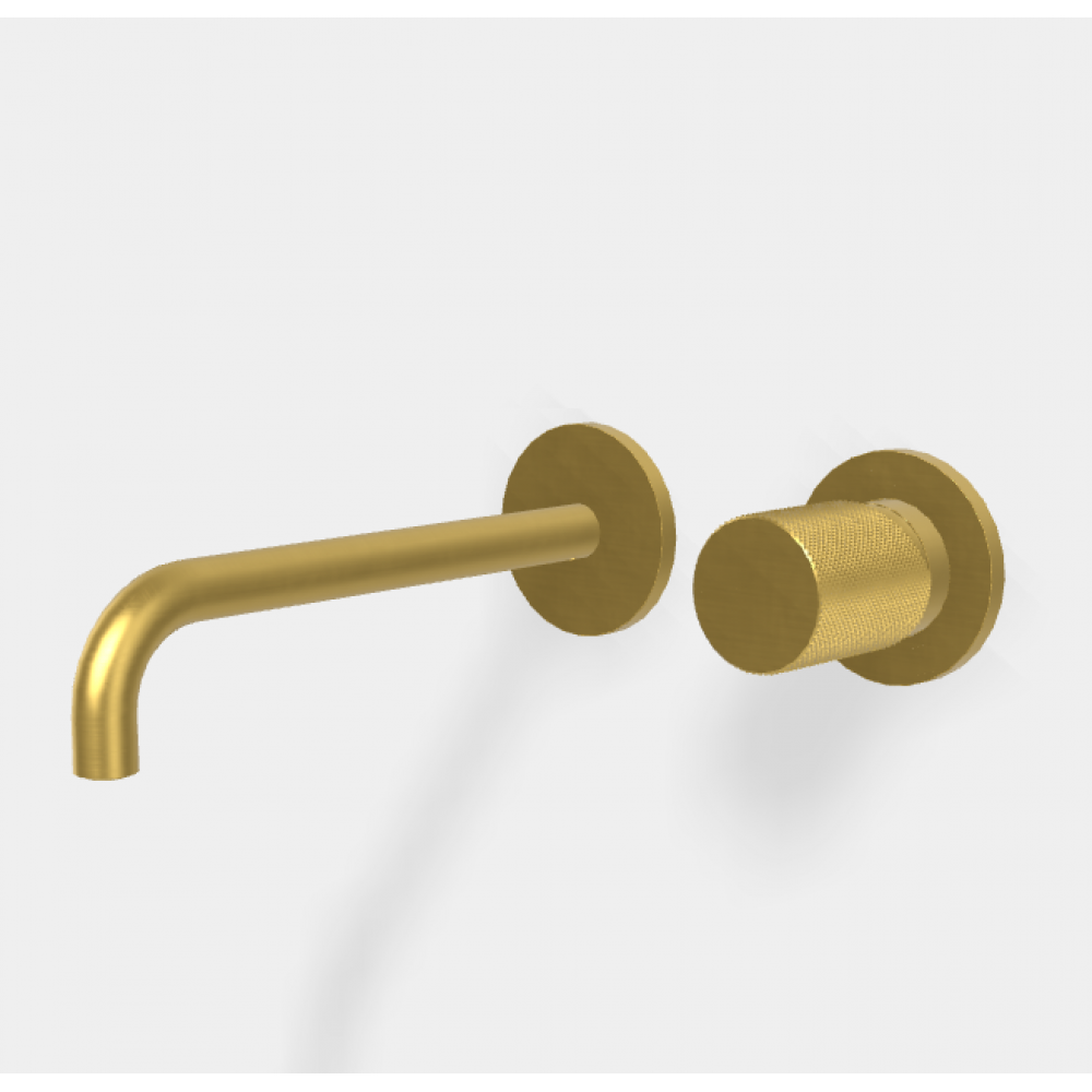 Смеситель для раковины, Fima Carlo Frattini, Spillo Tech, G COLLECTION, цвет-брашированное золото