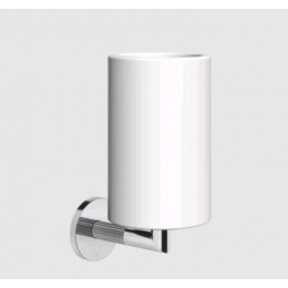 Стакан, Gessi, Ingranaggio, шгв 75*107*171, цвет-белый/хром