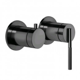 Смеситель для душа, Gessi, Ingranaggio, на 2 потребителя, цвет-Black Metal PVD