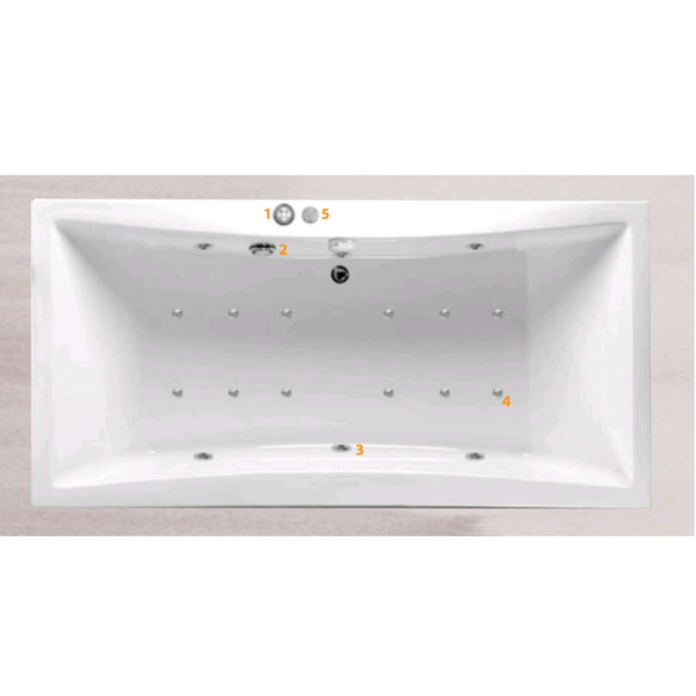 Гидромассажная ванна, Huppe, Bowcase, шг 2000*1000, есть, цвет-белый