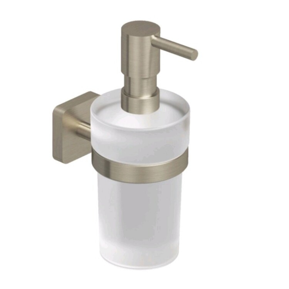 Дозатор для жидкого мыла, Kludi, VELA S, шгв 72*117*180, цвет дозатора-никель брашированный