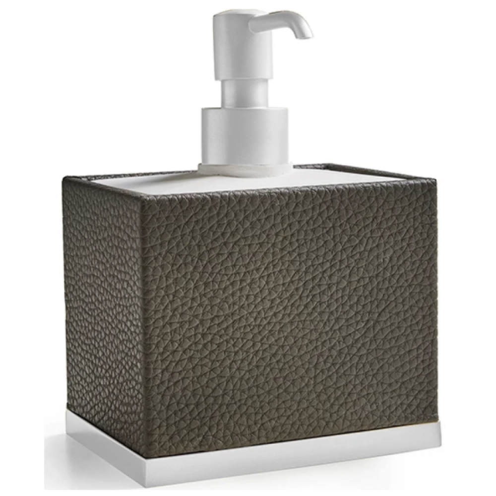 Дозатор для жидкого мыла, 3SC, Milano, шгв 120*85*165, цвет дозатора-никель черный полированный