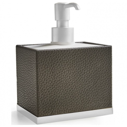 Дозатор для жидкого мыла, 3SC, Milano, шгв 120*85*165, цвет дозатора-никель черный полированный