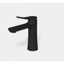 Смеситель для раковины, Fima Carlo Frattini, Flo', цвет-чёрный матовый