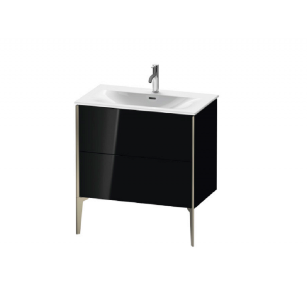 Тумба под раковину, Duravit, XViu, шгв 810*480*591, раковина-необходимо заказать, цвет-черный глянцевый